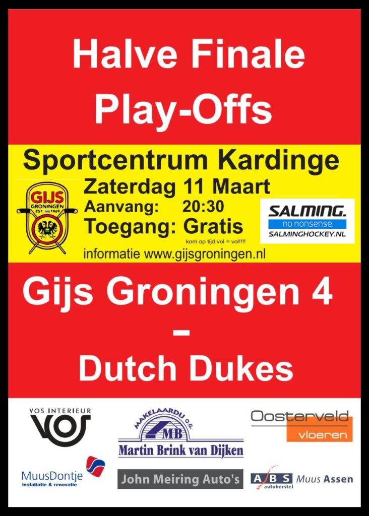 halve finale flyer